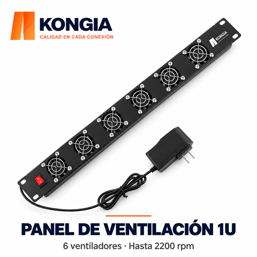 Escenarios de uso - Ventilación para Rack de 19 pulgadas · Paneles y Bandeja