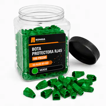 Bota Plástica para Protección de Plug RJ45, Bote 100 Piezas, Color