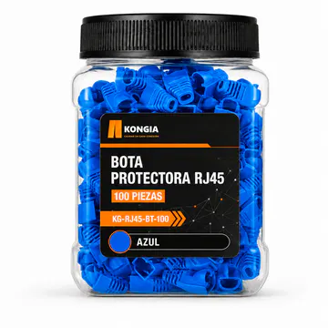 Bota Plástica para Protección de Plug RJ45, Bote 100 Piezas, Color