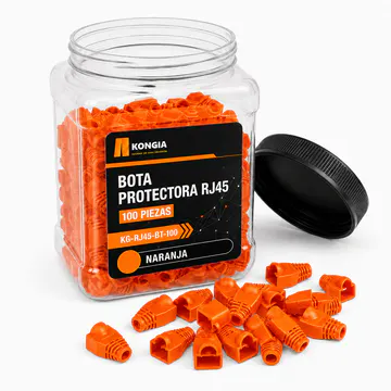Bota Plástica para Protección de Plug RJ45, Bote 100 Piezas, Color