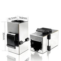 KG-RJ45-CP-C6-S-PC — Cat6 · Dimensiones 30 × 16,1 × 14,6 mm