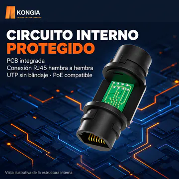 KG-RJ45-CP-C6-U-IP67-WH — Circuito interno