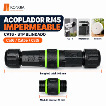 Dimensiones de referencia: conjunto de 105 mm y módulo central de 29 mm