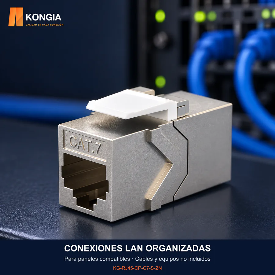 Escenarios de uso - Acoplador Keystone RJ45 Cat7 Blindado de Aleación de Zinc — 1 Pieza