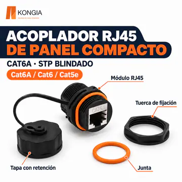 Conjunto, tuerca de fijación y junta naranja
