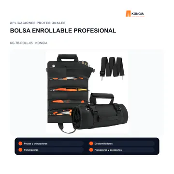 Aplicaciones profesionales — Bolsa Enrollable Profesional de 5 Compartimentos — KG-TB-ROLL-05