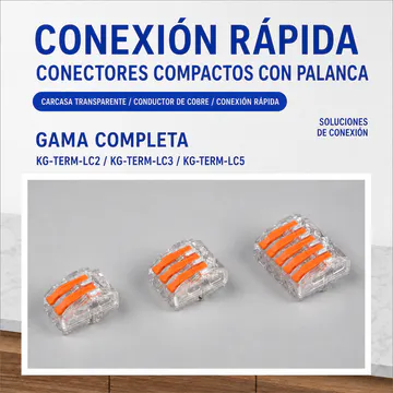 Lever Wire Connector, 2-Way, 32 A, 250 V, 50-Pack