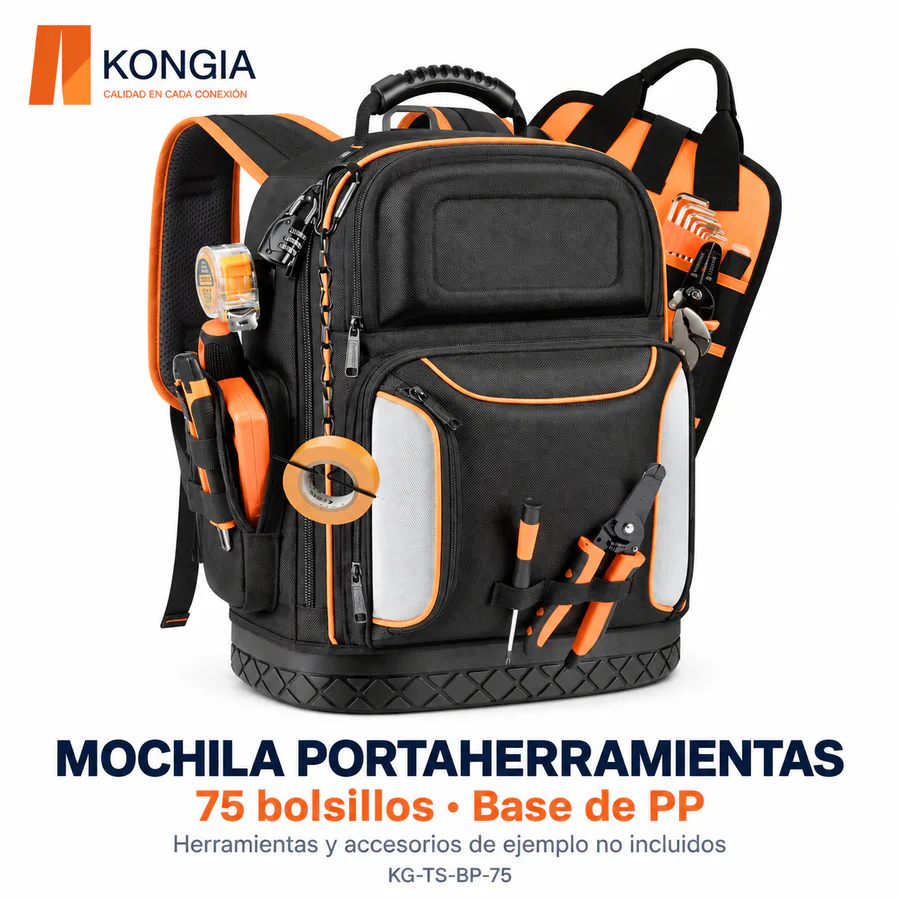 Mochila Profesional para Herramientas de 75 Bolsillos