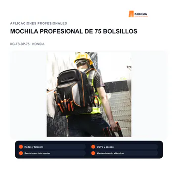 Aplicaciones profesionales — Mochila Profesional para Herramientas de 75 Bolsillos — KG-TS-BP-75