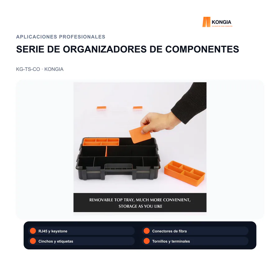 Escenarios de uso - Serie Profesional de Organizadores de Componentes