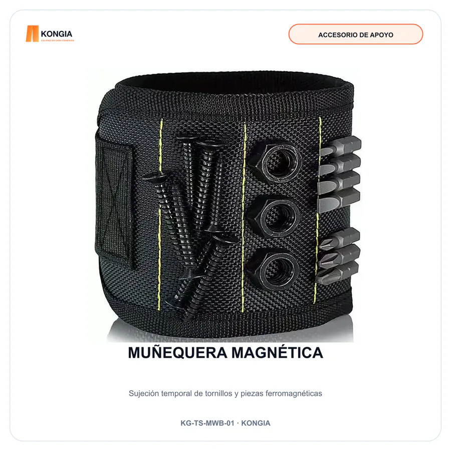 Muñequera Magnética Profesional para Instaladores