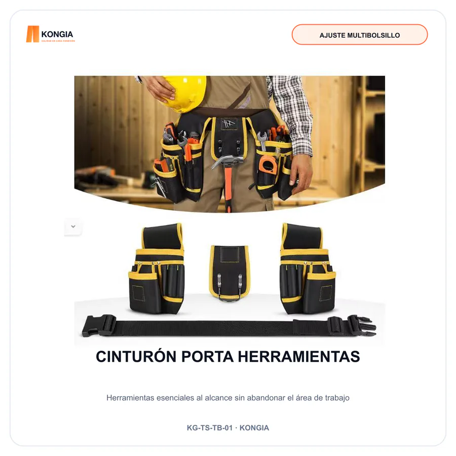 Cinturón Porta Herramientas Profesional para Instaladores