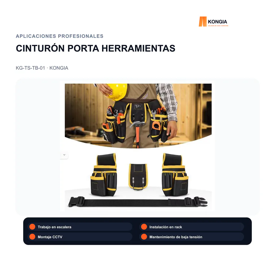 Escenarios de uso - Cinturón Porta Herramientas Profesional para Instaladores