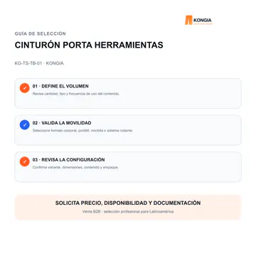 Guía de selección — Cinturón Porta Herramientas Profesional para Instaladores — KG-TS-TB-01