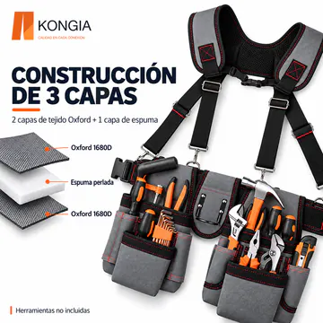 KONGIA KG-TS-TB-16 — Dos capas Oxford 1680D y una capa de espuma perlada