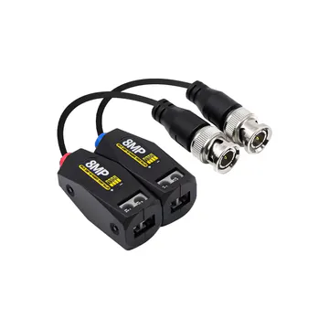 KONGIA Passive 4K 8MP Video Balun Pair with Surge Protection, 2 Pieces