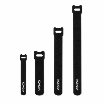 Comparación de las cuatro medidas estándar — Cinta Sujetacables Reutilizable de Gancho y Bucle, 12 × 150 mm, 20 Piezas — KG-VS-12150