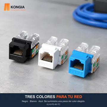TRES COLORES PARA TU RED Negro · Blanco · Azul. Se suministra una pieza del color elegido.