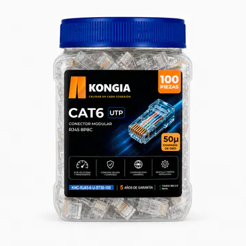 KNC-RJ45-6-U-ST50-100 Vista Principal
