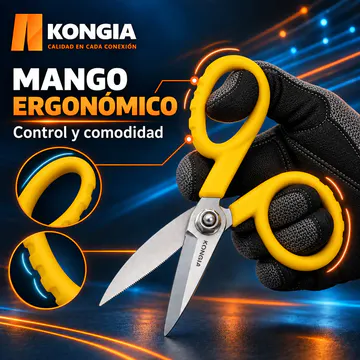 Tijeras para Kevlar y Aramida de Fibra Óptica, Hoja Dentada — Vista 5