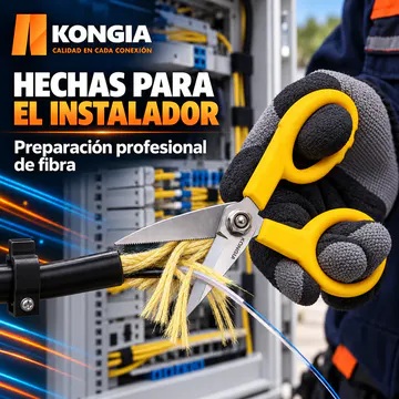 Tijeras para Kevlar y Aramida de Fibra Óptica, Hoja Dentada — Vista 6