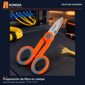 KONGIA · KG-FT-KS-145-ERGO · Preparación de fibra en campo