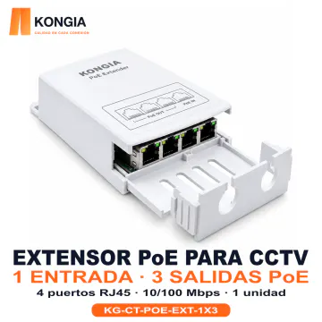 Extensor PoE KONGIA 1 entrada 3 salidas, vista principal, 1 unidad