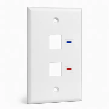 Detalle de las zonas de identificación individual de la placa Keystone KONGIA — 4 Puertos