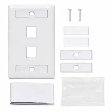 Contenido del kit de instalación de placa Keystone profesional KONGIA — 3 Puertos