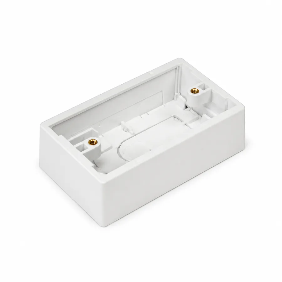 Caja de Superficie Universal 1-Gang, 70 × 115 × 36 mm, Blanco