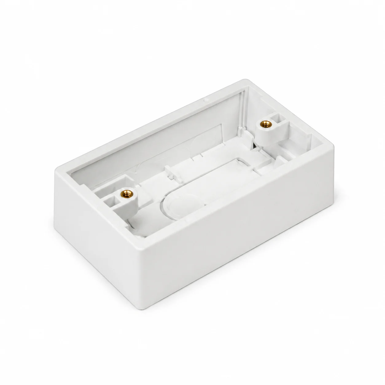 Caja de Superficie Universal 1-Gang, 70 × 115 × 36 mm, Blanco