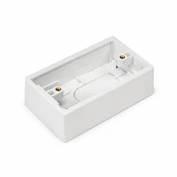 Caja de superficie KONGIA US 1-gang — vista principal sobre fondo blanco puro