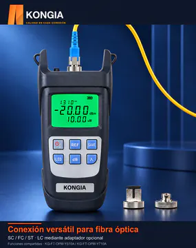 KONGIA · Serie OPM Y510A/Y710A · Conexión versátil para fibra óptica