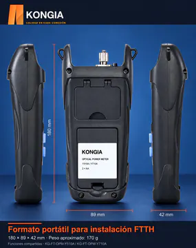 KONGIA · Serie OPM Y510A/Y710A · Formato portátil para instalación FTTH