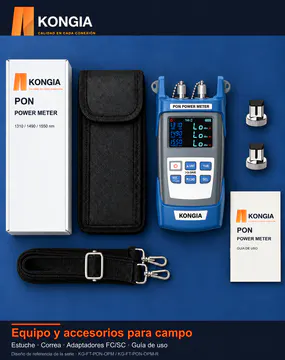 KONGIA · Serie PON OPM · Equipo y accesorios para campo